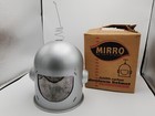 Vintage Rare 1950s Mirro Aluminum Satellite Explorer Helmet W  Box  Antenna