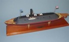 Css Virginia Ironclad Warship Civil War Desk Display 1 137 Ship Boat Sc Model