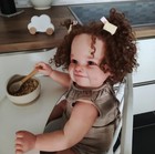 Toddler Girl 28inch Reborn Baby Doll Painted Rooted Curly Hair Collect Toy Gifts