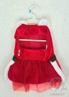 New Happy Howlidays Santa Dress Dog Costume Red Sequin Holiday Pet Outfit