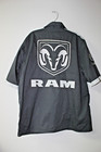 New Nascar Racing Dodge Ram Embroidery Pit Crew Cotton Black Shirt Men s M