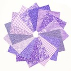 It s All Purple 90-pc Pre-cut Charm Pack 5  Squares 100  Cotton Fabric Quilt 