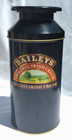 Baileys Irish Cream Vtg 10  Black Metal Milk Can-shaped Churn Tin England 1990
