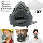 Pro Dust Respirator Mask With 10 Replaceable Filters For Industrial  Woodworking