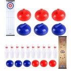 Curling And Bowling Table Game Indoor Shuffleboard Board Game Portable Party Toy