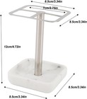 Toothbrush Holder Stainless Steel Bathroom Storage Organizer Toothpaste Stand   