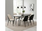 Leisuremod Tcbl18w Tule Dining Chair Black white