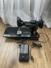 Vtg Singer Featherweight 221 K 221k Sewing Machine With Accessories