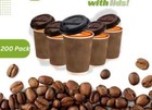 Coffee Cups With Lids 12 16oz  Disposable Hot Cups With Lids 50 100 200 Pack