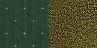 21   Wide Green Dot Patterned Fabric Stacking Church Chair With Gold Vein Frame