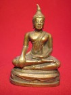 Old Thai Buddha phra Ayutthaya Buddha Statue Bronze