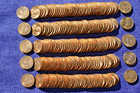 5 Unc Rolls 1963 Lincoln Cent Unc Penny Rolls From Original Bank Wrap Roll Obw