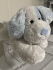 Vtg Animal Alley Toys R Us Darby Puppy Dog Plush White Blue Spot Fluffy Laying