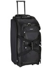 30  Rolling Multi-pocket Upright Duffel Travel Suitcase Luggage Wheels Black