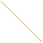 1 5mm Rope Chain Anklet 10 Inch 10k Yellow Gold Diamond-cut