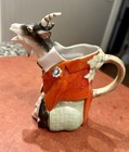 Rare Schafer   Vater 1920s Antique Porcelain Goat Creamer Pitcher Mint Condition