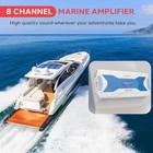 Boat Audio System Pyle 3000w Marine Amplifier 8 Channel Waterproof