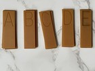 Lot Of 83 Pantograph 1  Block Letter Tiles 2 3 4  Tiles Plastic Font Plates