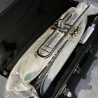 New Trumpet Silver Gold Key With Case - Professional Trumpet Instrument