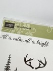 Stampin Up 140365 Wonderland Rubber Cling Stamp Set 6 Pcs Christmas Trees New