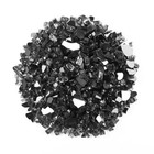 Premium Jet Black 1 2  Reflective Tempered Fire Glass For Fireplace And Fire Pit