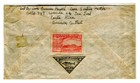1941 Air Mail Cover Costa Rica To Florida Censorship Postmark