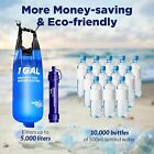 Water Filter Camping personal Water Filter Straw 1gal Gravity Water Bag survival