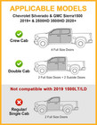 Under Seat Storage Boxes - Compatible With 2019-2026 Chevy Chevrolet Silverado 1