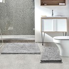 Boankodu Bathroom Rugs Sets 2 Piece  Ultra Soft Absorbent Bath Mat Chenille Bath