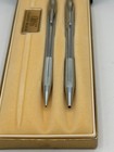 Vintage Cross Century Chrome Ballpoint Pen 0 9mm Pencil Set Knurled Grip Box