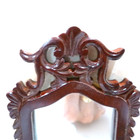 Overstock Sale Bespaq Dollhouse Miniature Wood Trimmed Mirror Great Buy 