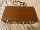 Vintage Sony Soild State 8fc-55w Am Fm Clock Radio Wood Case 1960s Japan Works