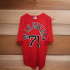 2020 Mlb Nike Game Used Boston Red Sox De La Guerra Red Home Baseball Jersey
