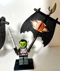 4 Lord Of The Rings Orcs uruk-hai building Blocks custom Eye Of Sauron Flags
