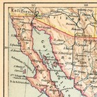 Mexico Original Vintage  Antique Map  Plan  Print 1888  Estados Unidos Mexicanos