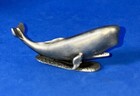 Cuter Pewter Whale Figurine Sea ocean Life Vintage Decor 1980 s