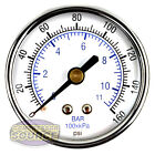 1 4  Npt Air Pressure Gauge 0-160 Psi Rear Back Mount Mount 2  Face 102d-204f