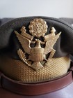 Wwii U s  Army Air Corps Usaaf Officer    crusher    Visor Cap Hat Olive Wool Great 