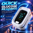 2 In 1 Fingertip Blood Glucose   Spo2 Monitor Pulse Rate Pi Tester Home Detector