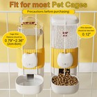 Rabbit Automatic Food Feeder And Water Dispenser Bunny Gravity Feeding Statio   