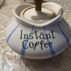 Vintage Holt Howard Pixieware Instant Coffee Jar And Spoon 1958