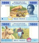 Central African States - Cameroon 1000 Francs  2002  P-207ue 2  Unc X 10 Pcs