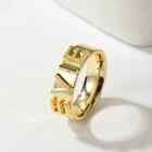 Custom Name Luxurious Ring Authentic High Quality Stainless Steel Plated Jewelry