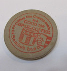 Vintage 1960 s Sambo s Restaurant Wooden Nickel Wood Coin Coffee Token