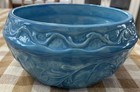 Arnels Vintage 70s Pottery Blue Ceramic Planter Flower Pot