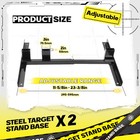 2xsteel Adjustable H Target Stand Base For Paper   Cardboard Shooting Target
