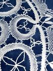 Vintage Rauma Bobbin Lace Oval Doily Hand Made In Finland Raumalace White