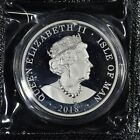2018 1 Oz Isle Of Man 1 Angel     Capsule Sealed In Plastic     Silver Coin 999 Fine