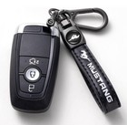Mustang Genuine Leather Car Keychain