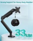 Heavy Duty Single Monitor Arm For Max 42 Inch Screens  Monitor Mount For Desk   